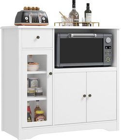 ❤️‍🔥 Microwave Cabinet, Kitchen Storage Cabinet,