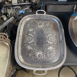 Lite Weight Large Silver Tray