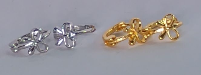 Kids Size Bow Hoop Earrings