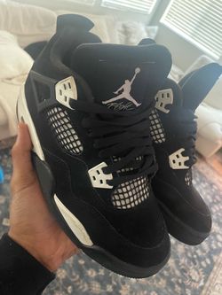 Retro 4 thunder white