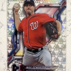 2018 Topps High Tek Baseball Triangles Parallel - Max Scherzer - Nationals