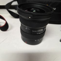 Tokina canon lens wide  11-16mm f2.7 cf  lens