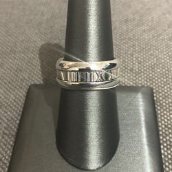 Tiffany & Co Atlas Roman Numeral Ring