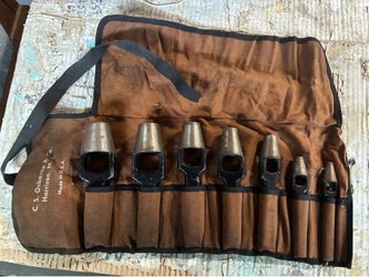 Hole punch knockout set
