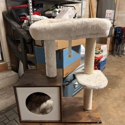 Cat Tree/litter Box Holder