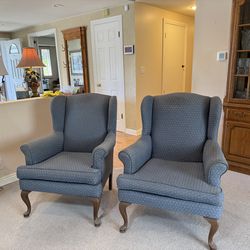Wingback armchairs