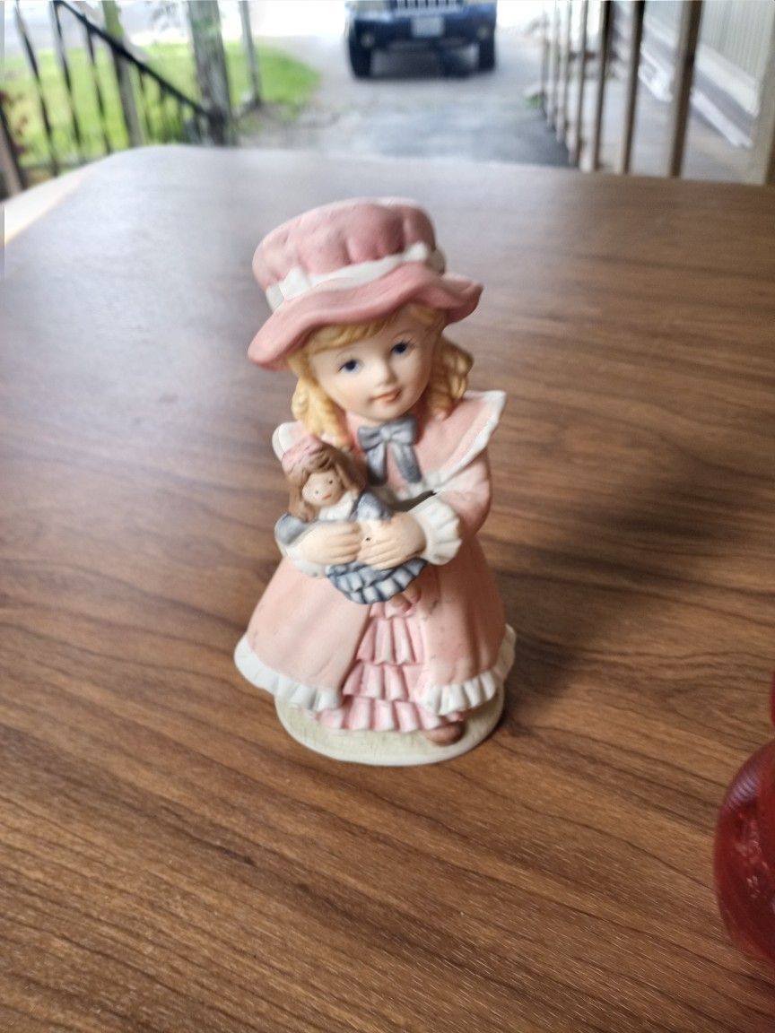 Girl Figurine Stamped On Bottom
