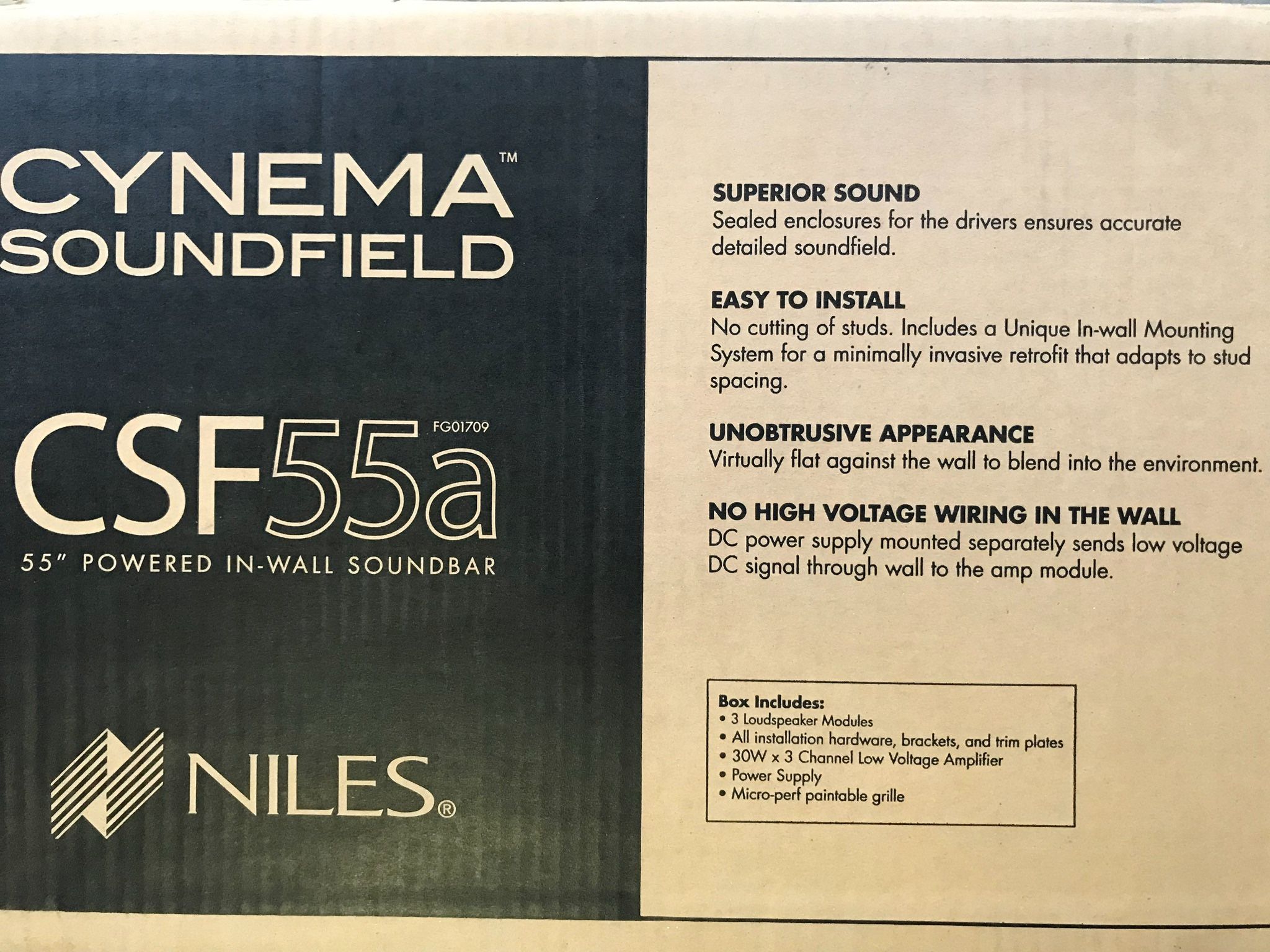 Niles sa 55a In Wall Sound Bar