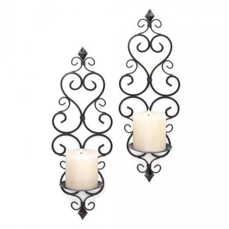 Candle Holder Duo Size:5.50 x 4.38 x 15.75 Inches