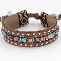 Boho Style Leather Bracelet