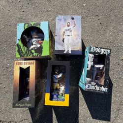 2025 Los Angeles Dodgers & Rams Aaron Donald, Kershaw 3000, Pitching Ohtani, Kike Hernandez, &  Kobe Bryant Bobblehead