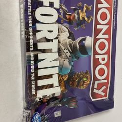 monopoly fortnite edition board games- e6603, sealed, corner of box damaged