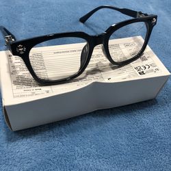 Chrome heart clear lenses