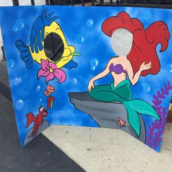 Little Mermaid Backdrop Photo Prop
