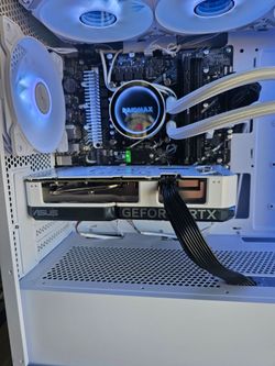 White gaming pc i7 14700F with 4060 8gb