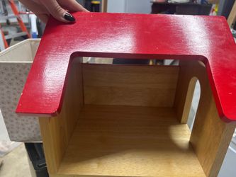 Vintage wooden Dollhouse and Accessories