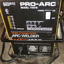 Pro Arc Stick Welder With Welding Helmet, Welding Rods And Clamps, Gloves, Etc. Etc.