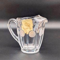 Vintage Fostoria coin glass clear 32 oz. pitcher. EVC w/ Tag