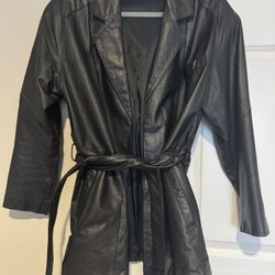 Women’s leather coat