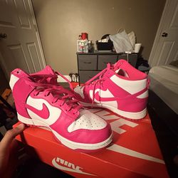 W nike dunk highs (size 8.5)
