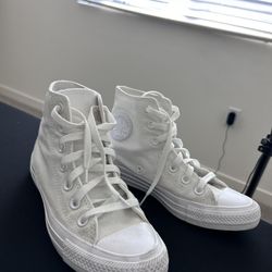 White High Top Converse 
