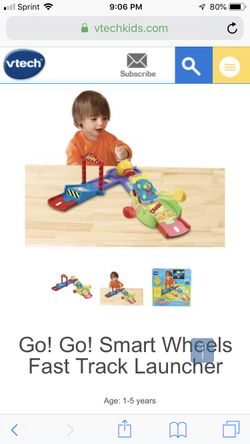 VTech Go Go Smart Wheels Choo Choo Train Playset Go Go Smart Wheels Fast Track Launcher Sets COMBINED for Sale in Milton FL OfferUp