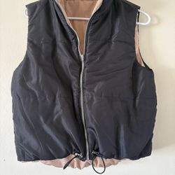 Black/Tan Reversible Vest