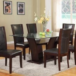 1210 ESP-4272 CAMELIA 42X72 DINING TABLE ESPRESSO 5PCS SET

