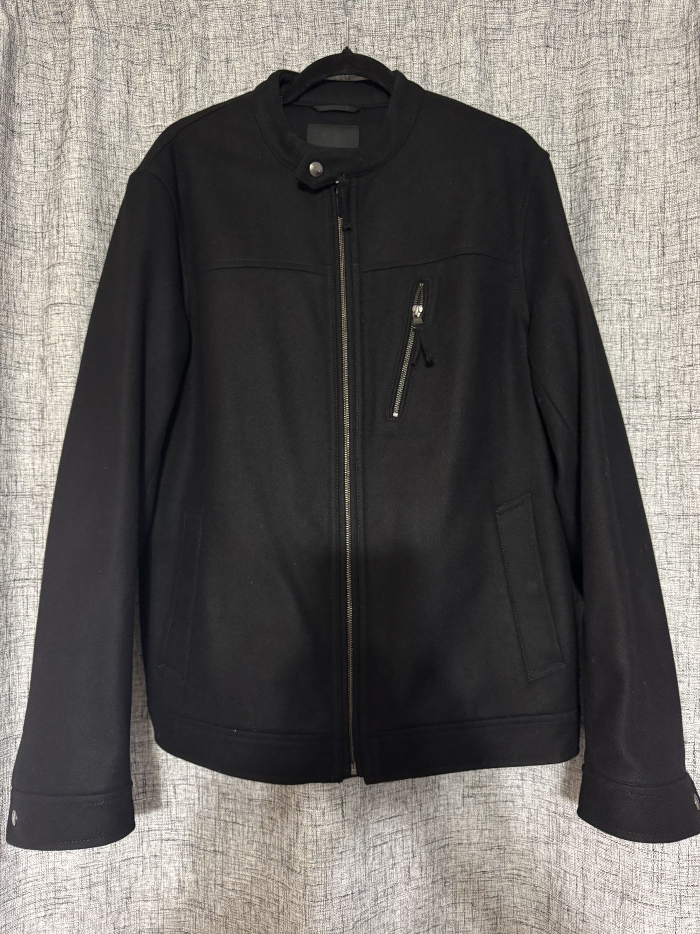 Banana Republic  Black Motto Jacket For Men Large 