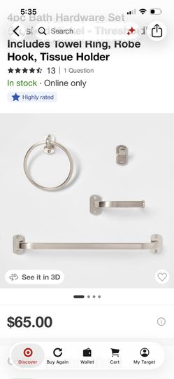 Threshold Bathroom Hardware Set