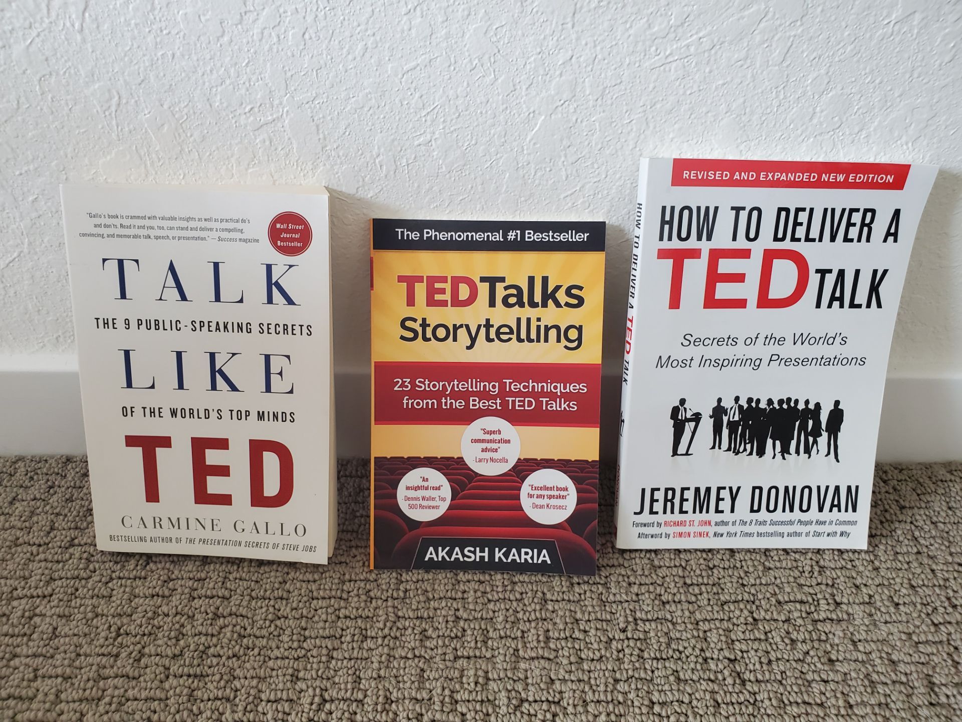 Assorted Ted Talk books