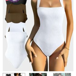 Brand New Viral TikTok Bodysuits White &Pink Size 2X Both For $25 or $15 Each