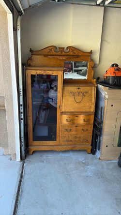 Antique secretary, hutch