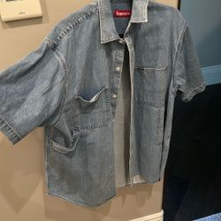 Supreme Denim Oversized Button Up