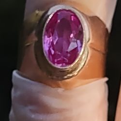 Russian USSR 14k 583gold Beautiful Lady Ring Sz 6 3/4