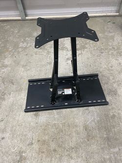 Full Motion TV Wall Mount Bracket 37-80 Inch TVs, Dual Arms Tilt Swivel Articulating Max 130lb