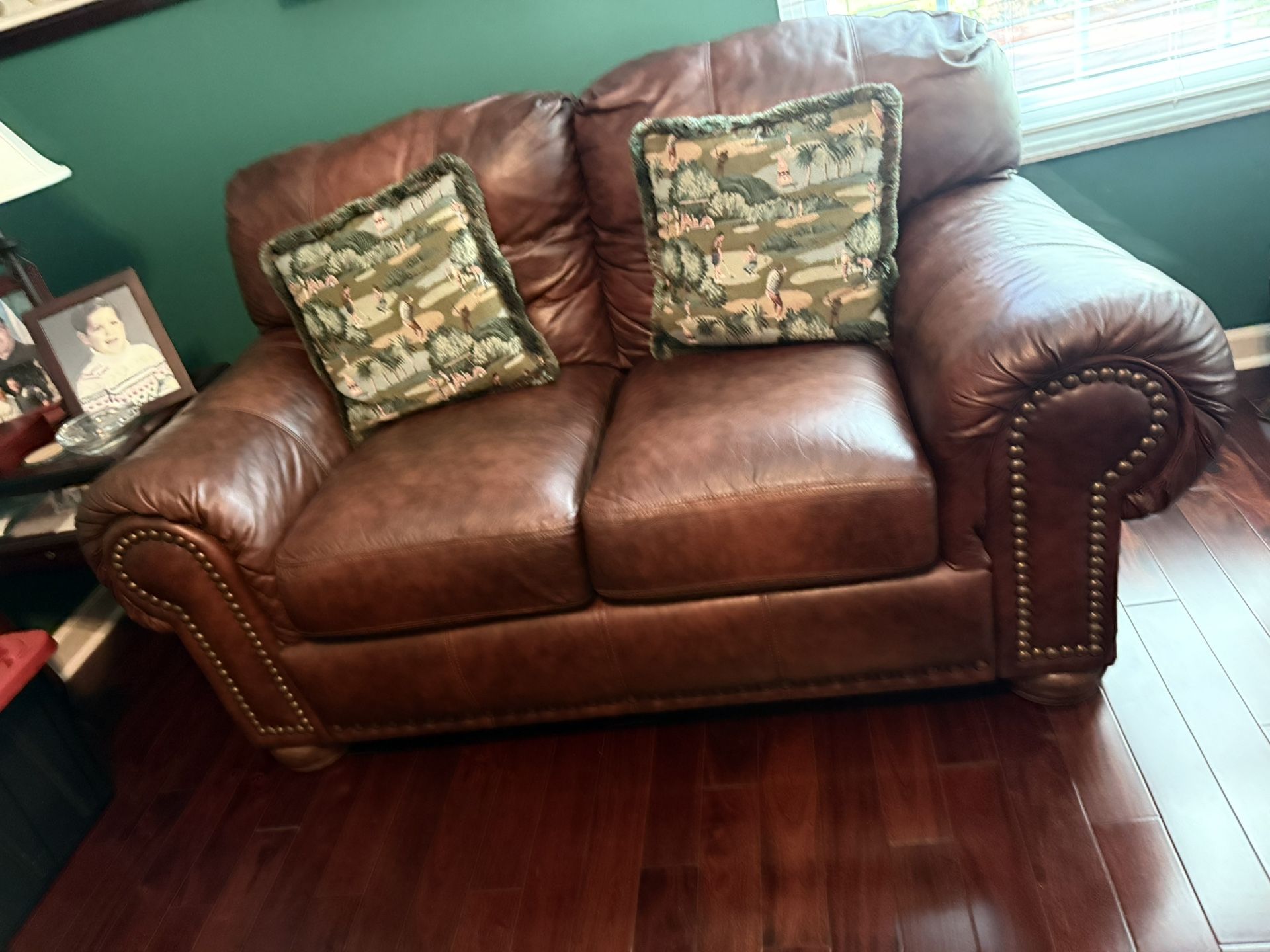 Leather Loveseat