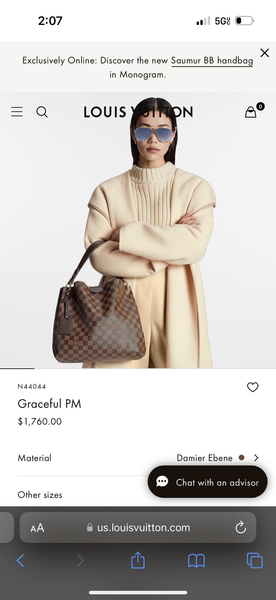 Louis Vuitton Graceful PM ORIGINAL for Sale in Ontario, CA - OfferUp