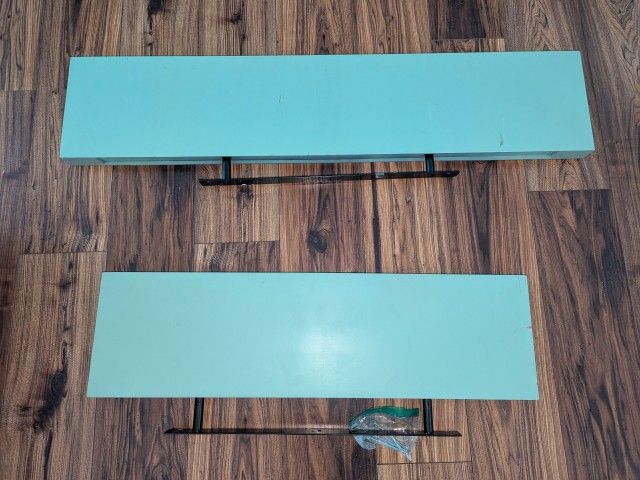 Set Of Floating Shelves With Mounting Brackets