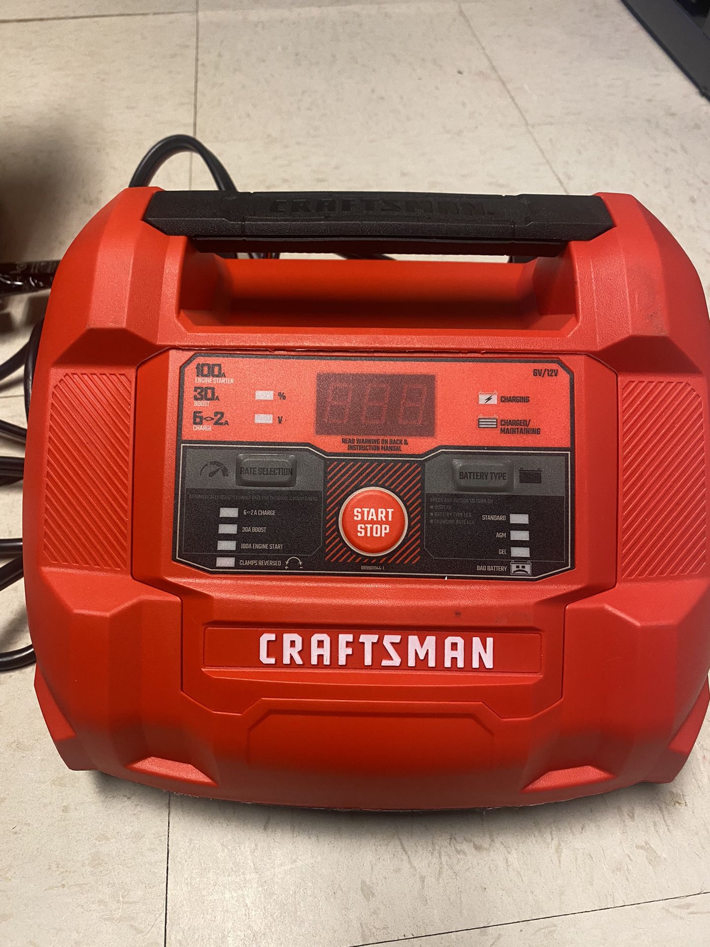 Craftsman 100A 6V/12V Automatic Battery Charger