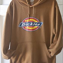 Dickies mens Tricolor Dwr Pullover Fleece
Brown duck 
Dickies size XL  Pre-owned like new 
The hoodie in the image is a Dickies Men's Tricolor DWR Pul