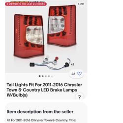 Headlights And Tail Lights For Chrysler Town And Country  2011-2016 !maybe Some Other Models Cars?