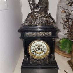 Ansonia Iron Case Mantel Clock Circa 1880s