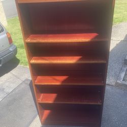 Bookcase, 4 Adjustable Shelves, Stout & Sturdy, Delivery 