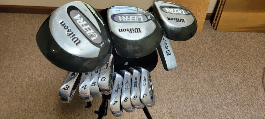 Wilson Ultra Titanium Matrix Golf Club Set, Bag, Balls