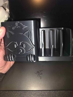 Raccoon themed desk organizer