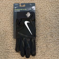 Nike Huarache Elite Baseball Softball Black Batting Gloves Size XL