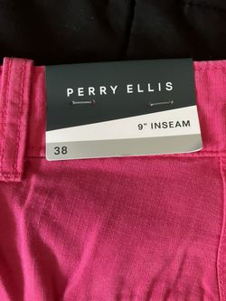 Perry Ellis Golf Shorts Size 38 Pink NEW