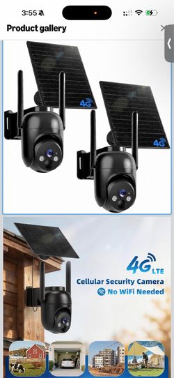 No WiFi Security Camera with Built-in SIM Card 4G LTE Cellular Solar Security Cameras Wireless Outdoor for Remote Area 2K Color Night Vision 360°Live 