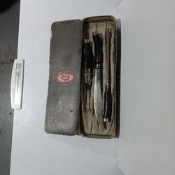 Lawson & Goodnow Antique Stag Horn Carving Set W/Box